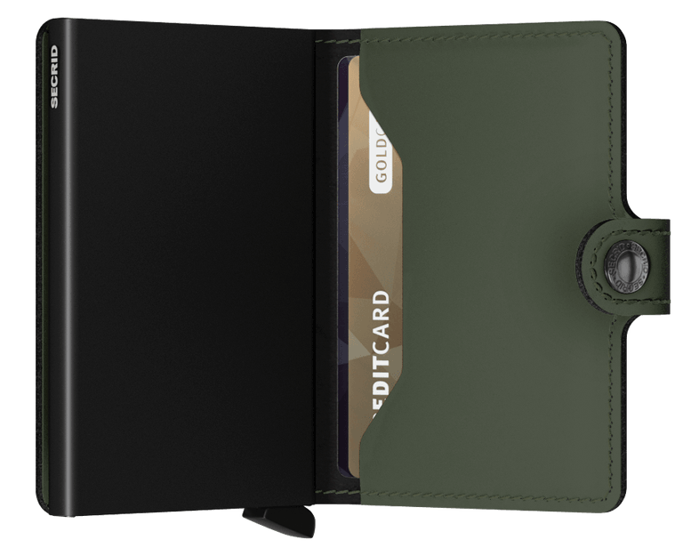 SECRID MINIWALLET MATTE - GREEN/BLACK
