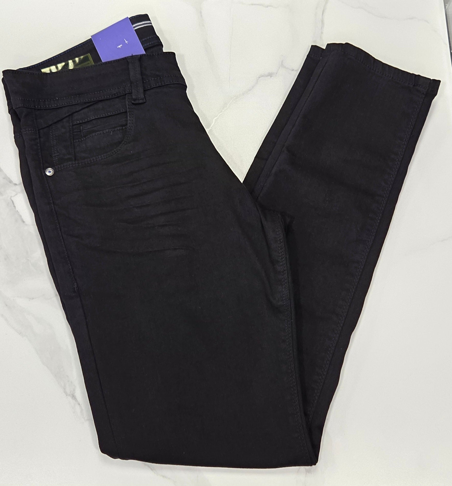 ETO DENIM HYPER STRETCH DENIMS (EM624) - BLACK