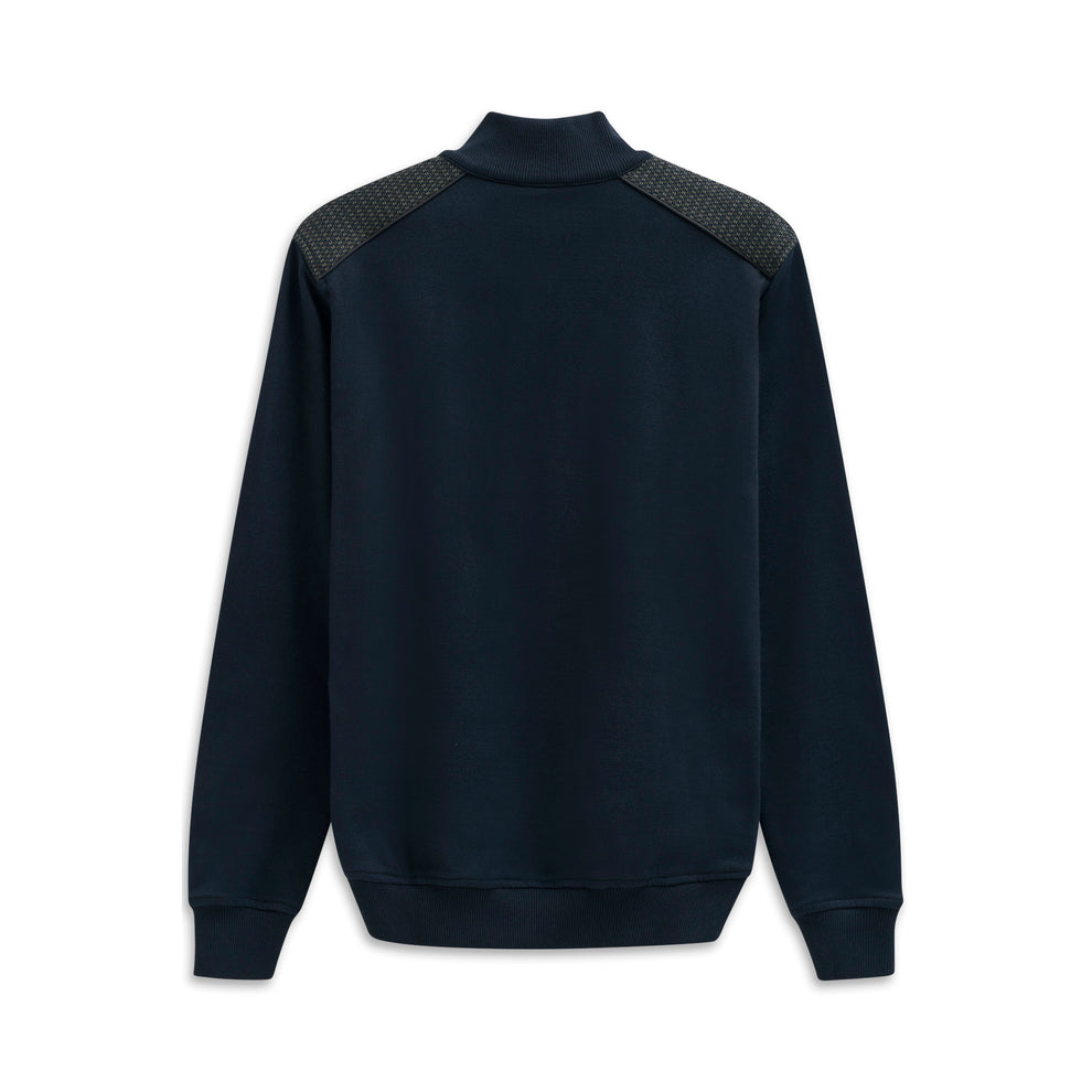 BUGATTI KNITTED BUTTON TROYER (85062D/150) - NAVY/GREEN