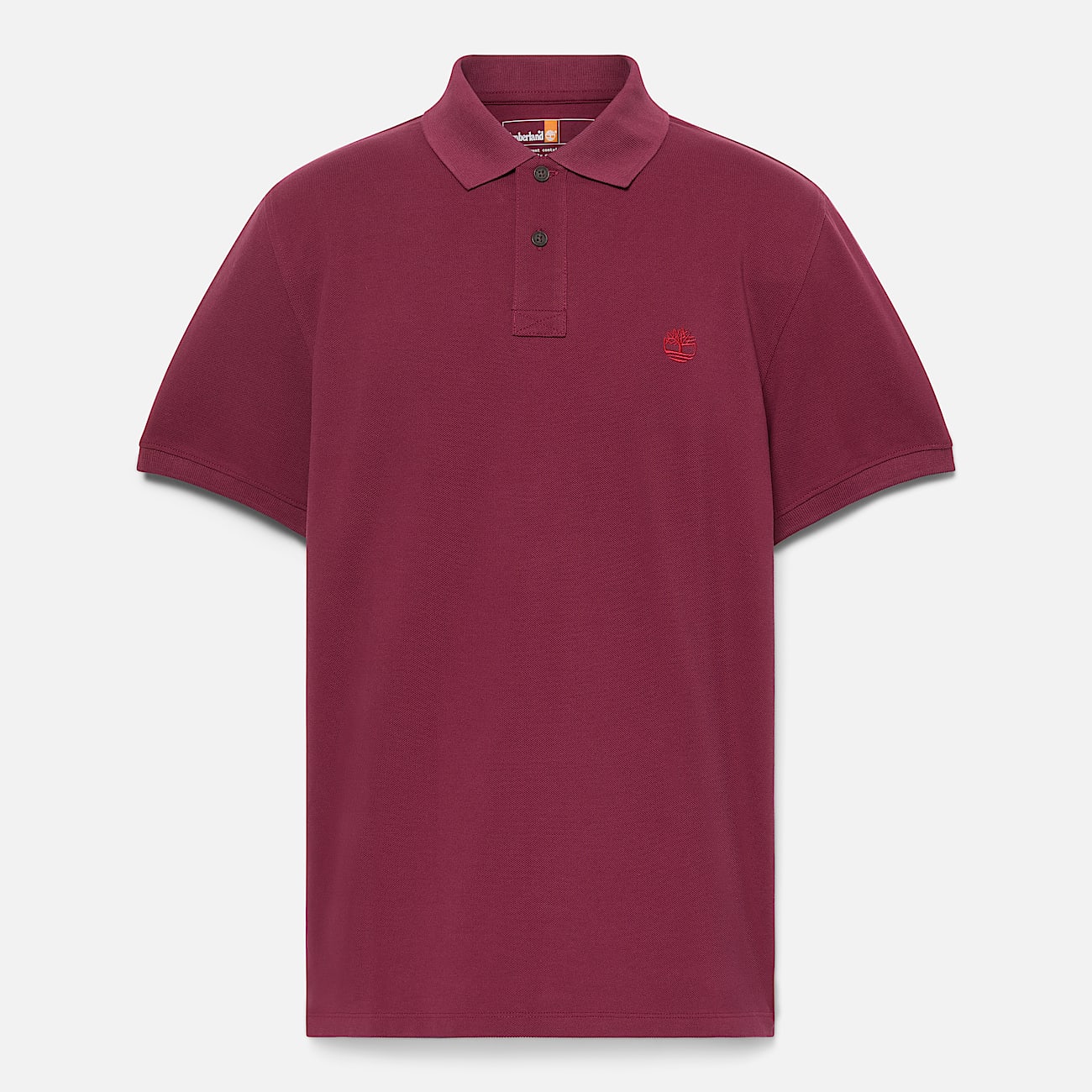 TIMBERLAND PIQUE POLOSHIRT  - BURGUNDY