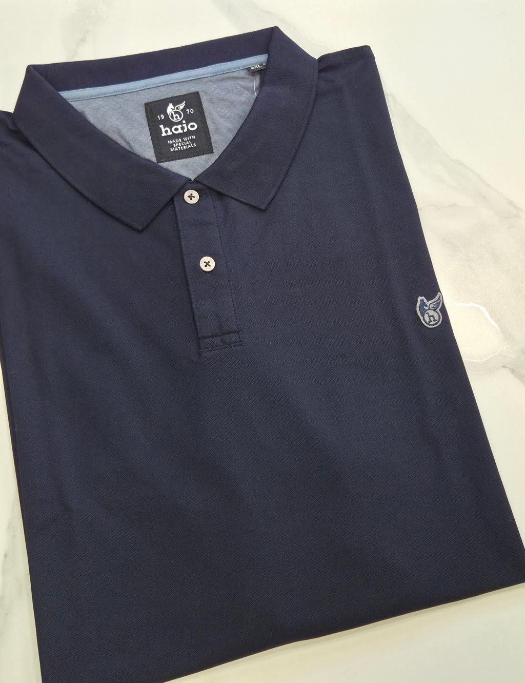 HAJO POLOSHIRT PLUS 3XL - 6XL- NAVY