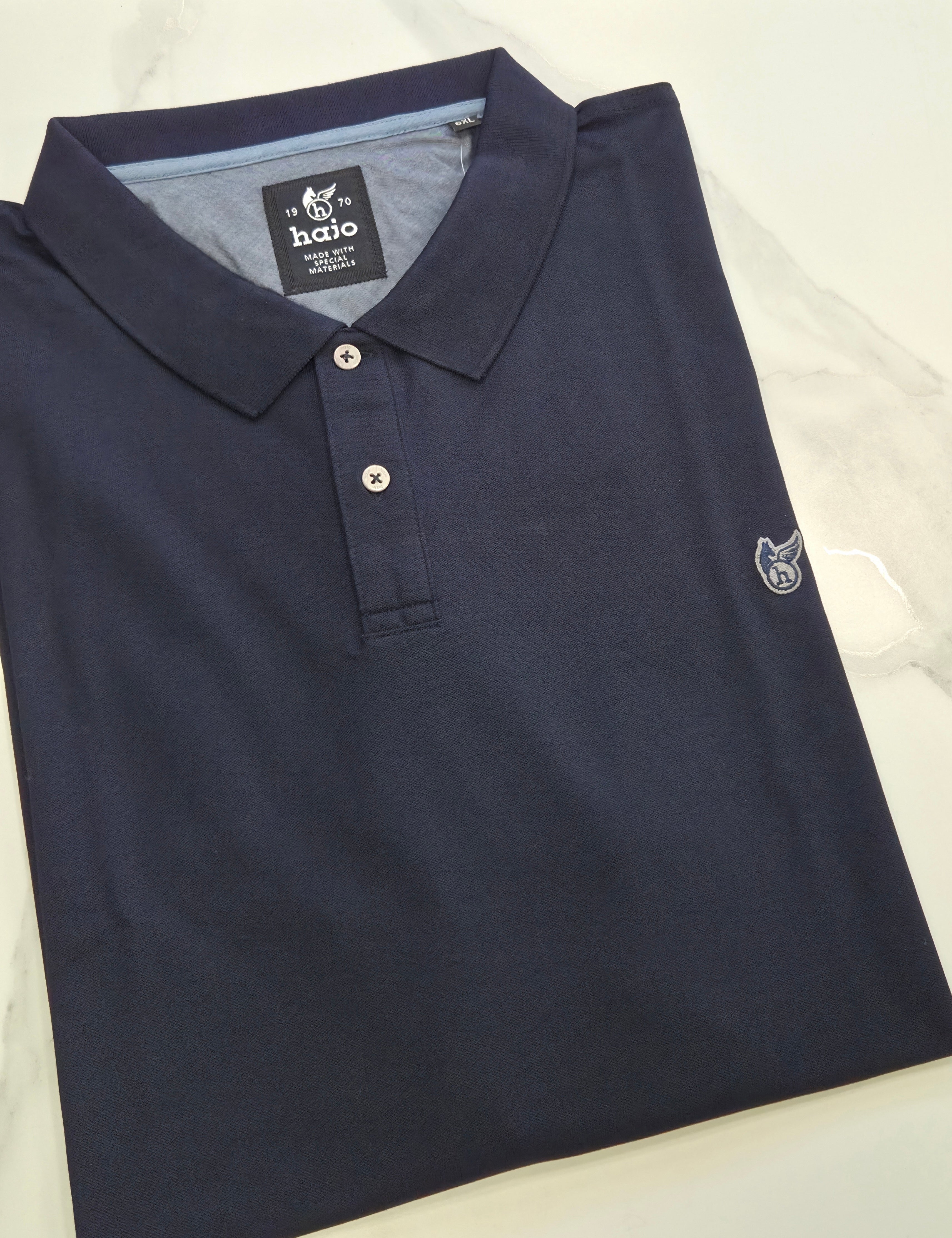 HAJO POLOSHIRT PLUS 3XL - 6XL- NAVY