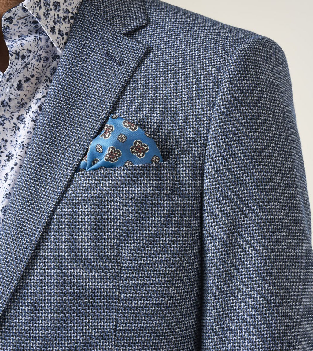 SKOPES DOUG TEXTURED  BLAZER - NAVY BLUE