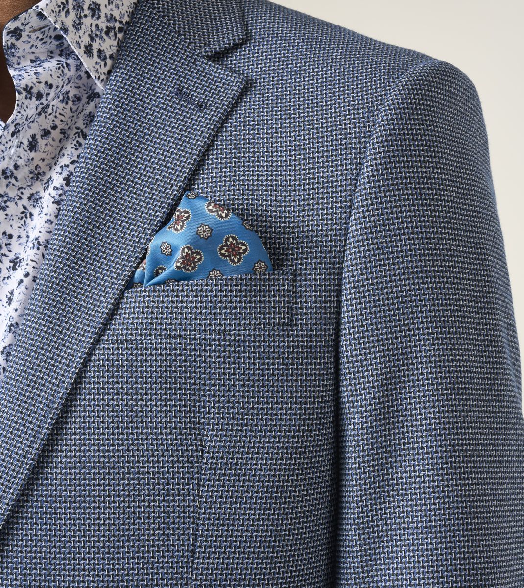 SKOPES DOUG TEXTURED  BLAZER - NAVY BLUE