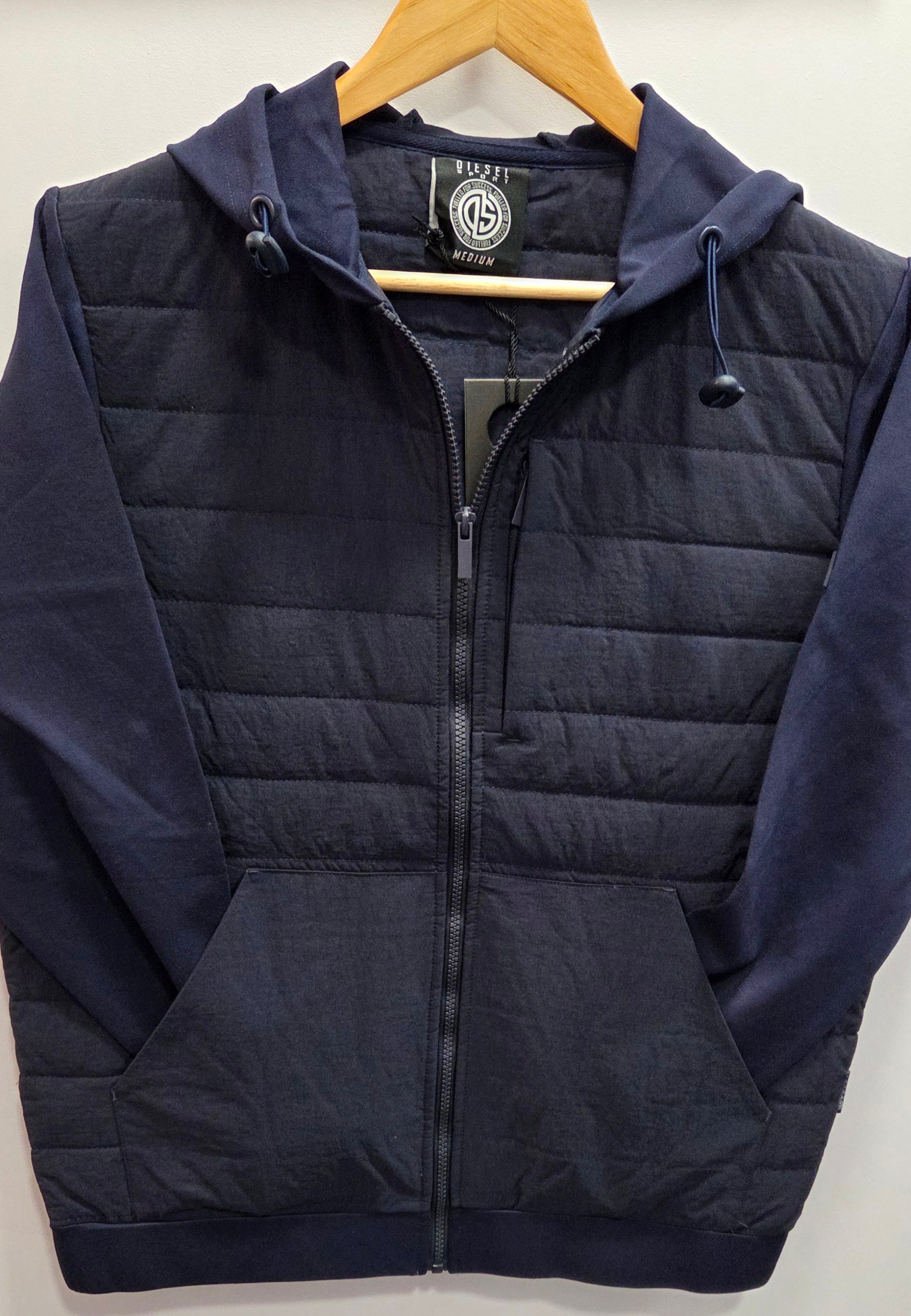 DIESEL ASHER HYBRID ZIP - NAVY