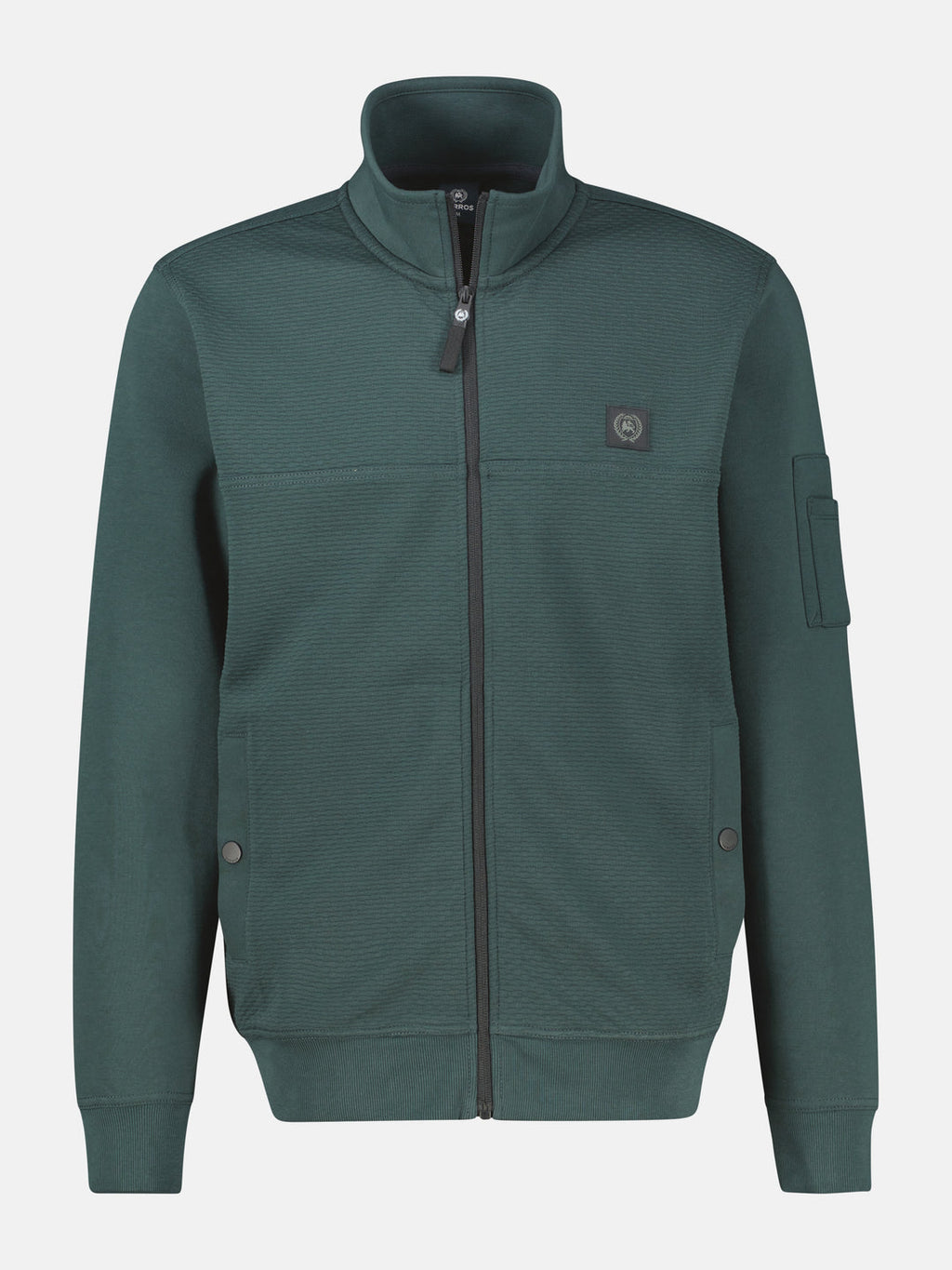 LERROS FULLZIP TROYER SWEATSHIRT JACKET - FOREST GREEN