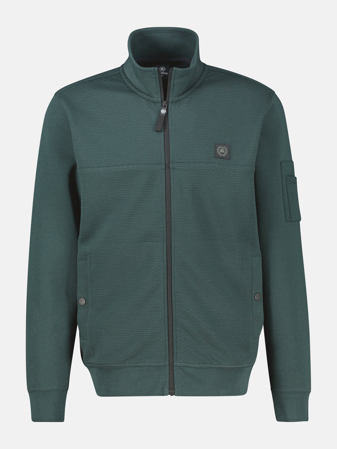 LERROS FULLZIP TROYER SWEATSHIRT JACKET - FOREST GREEN