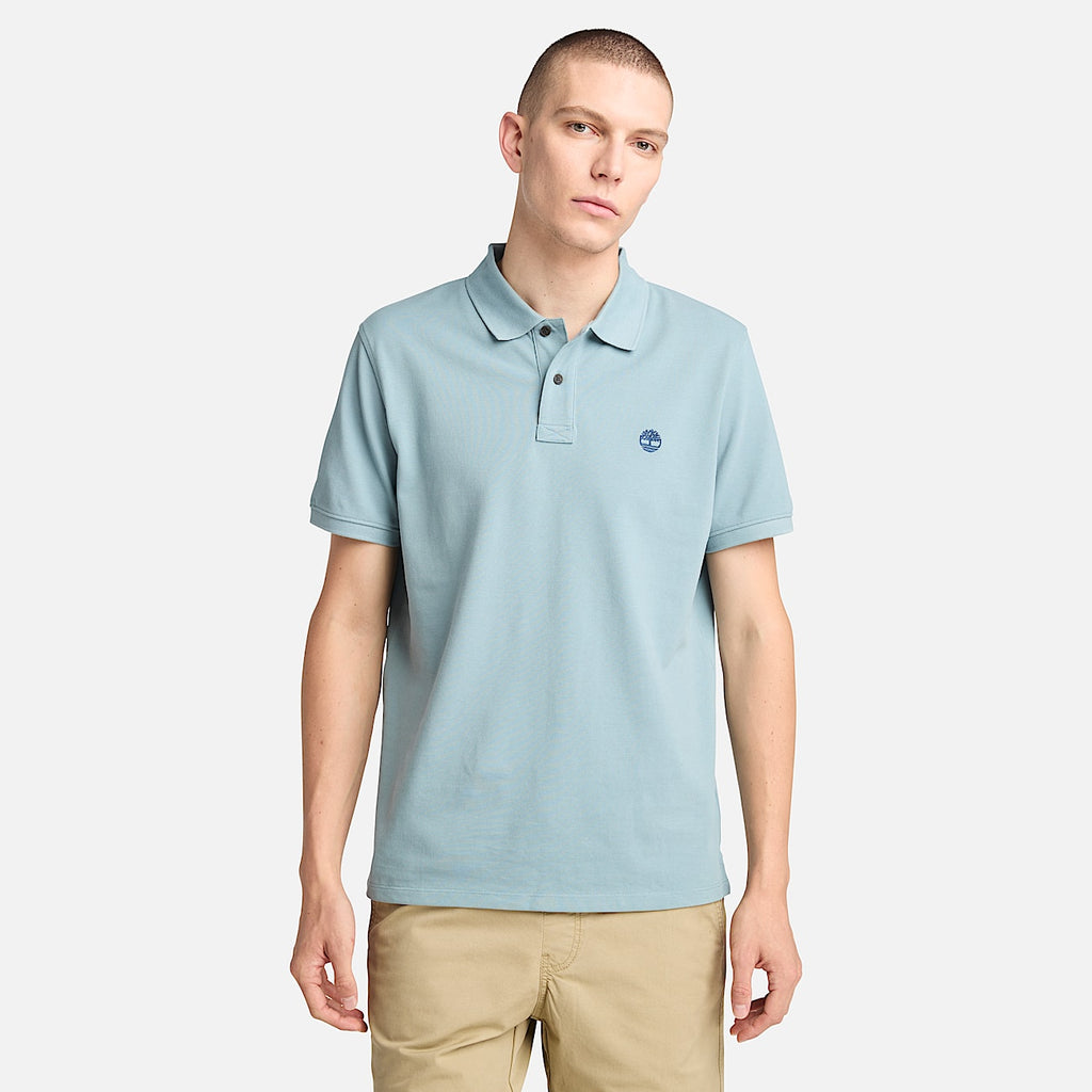 TIMBERLAND PIQUE POLO SHIRT (TB0A6VDP) - BLUE