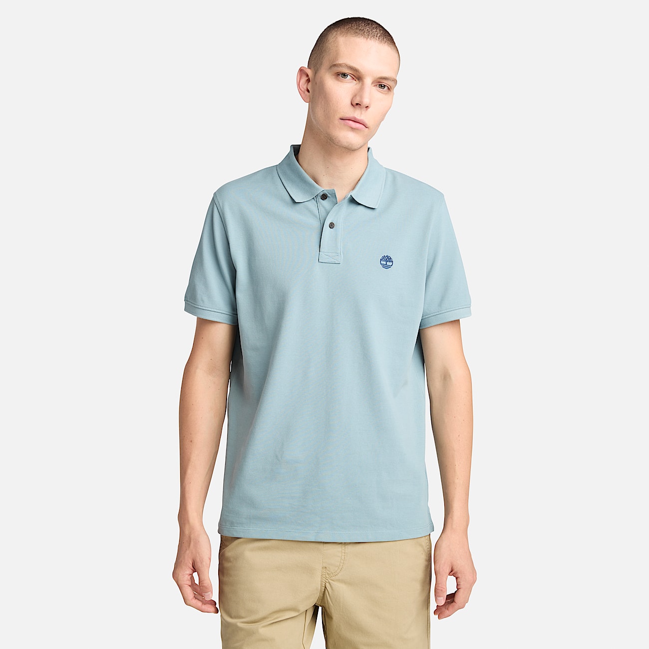 TIMBERLAND PIQUE POLO SHIRT (TB0A6VDP) - BLUE