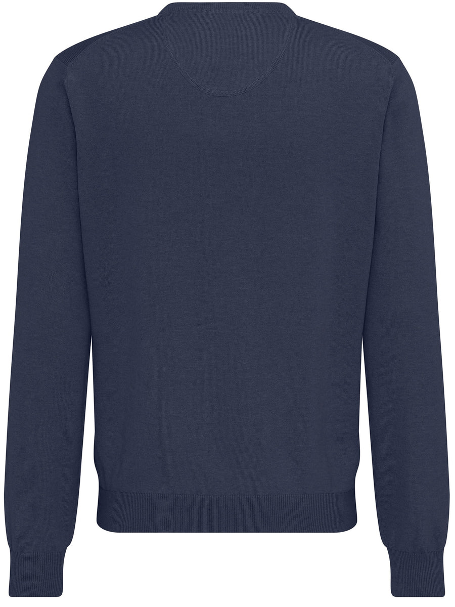 FYNCH HATTON V-NECK KNITWEAR - NIGHT