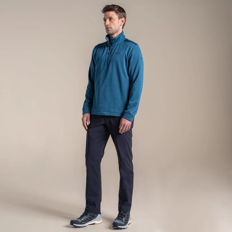CRAGHOPPERS BLAKE 1/2 ZIP  FLEECE - BLUE