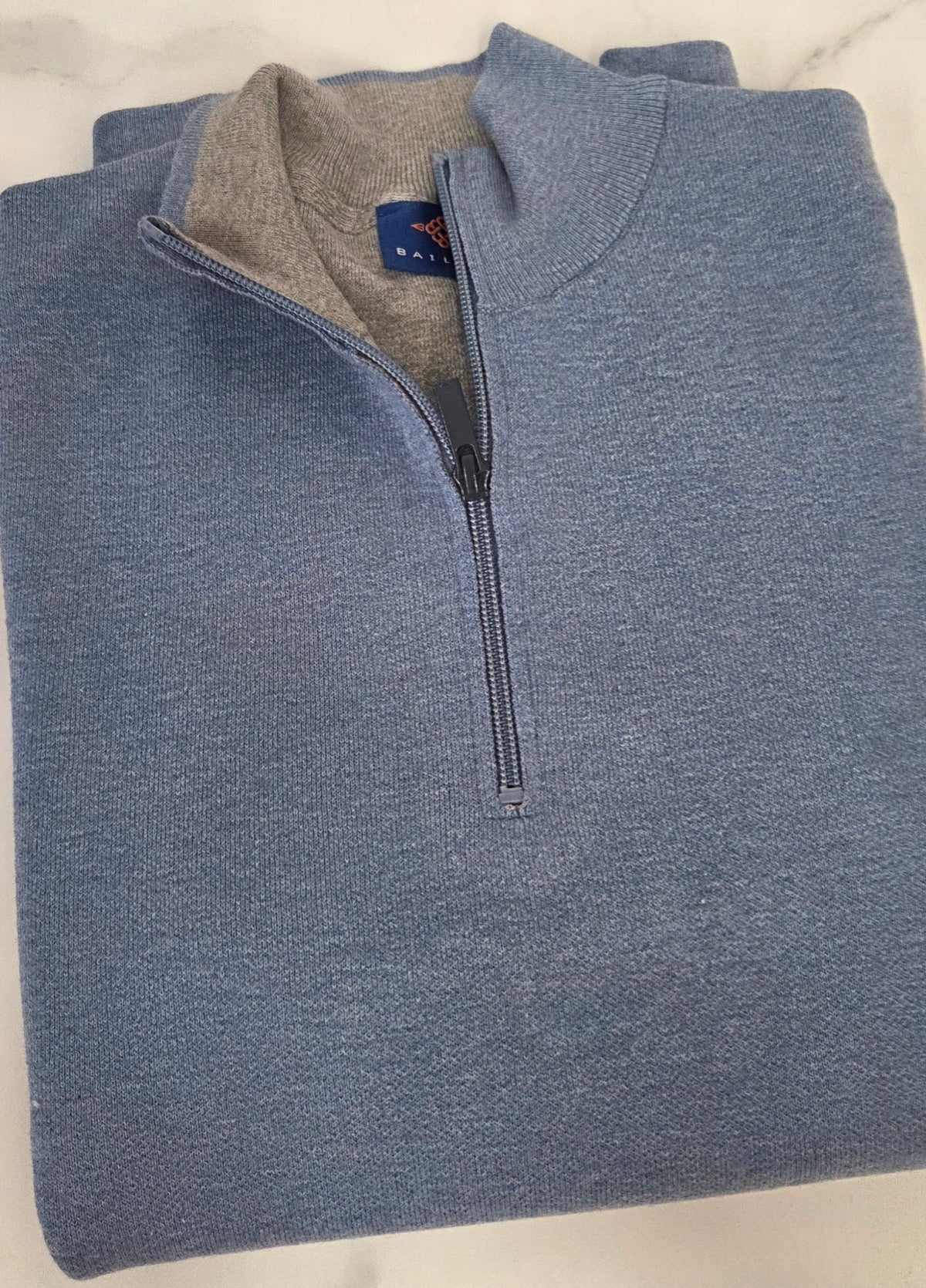 BAILEYS 1/2 ZIP KNITWEAR (628498/615) -BLUE