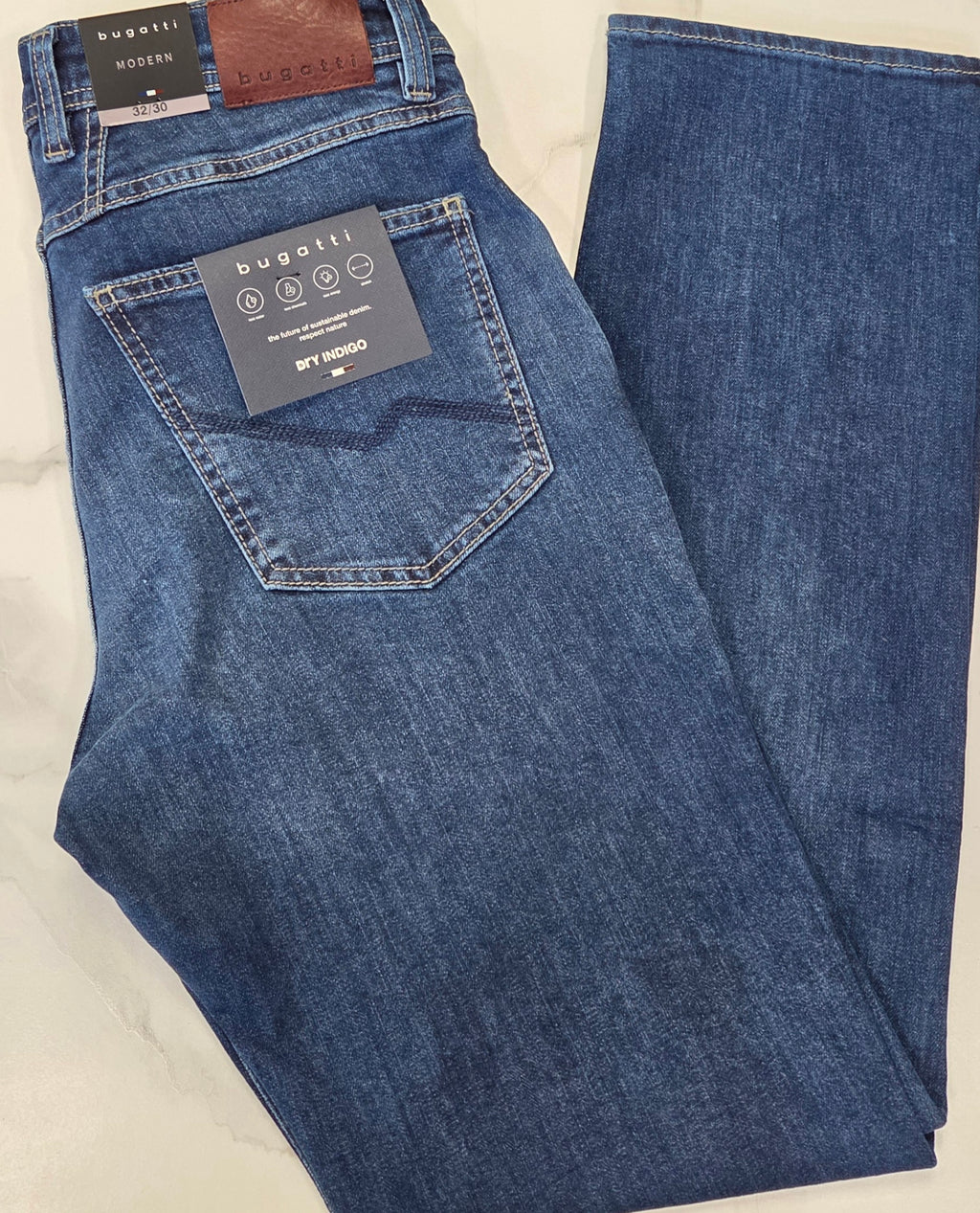 BUGATTI ATURO DENIMS (3919D/26612/344) - MID WASH