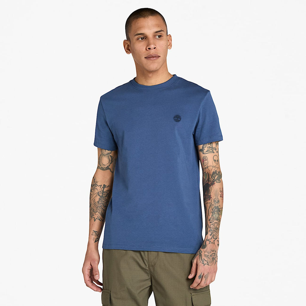 TIMBERLAND SMALL LOGO T-SHIRT - NAVY BLUE