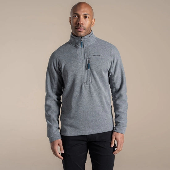 CRAGHOPPERS TORNEY 1/4 ZIP FLEECE - SILVER GREY