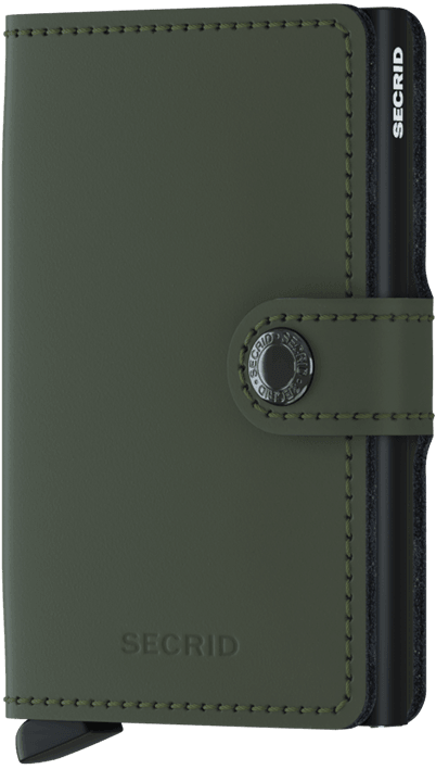 SECRID MINIWALLET MATTE - GREEN/BLACK