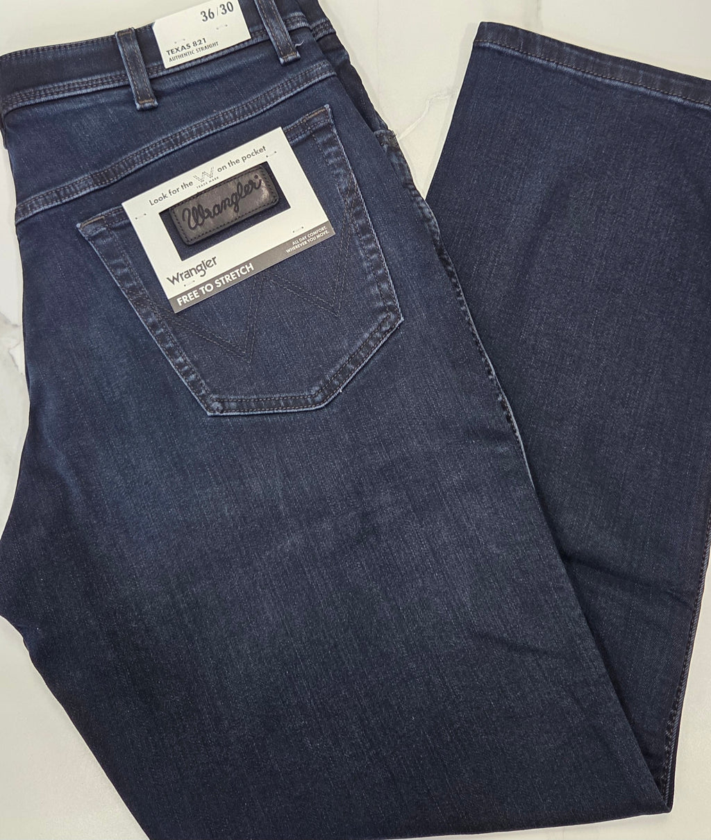 WRANGLER TEXAS 821 MIDNIGHT RODEO - DARK DENIM