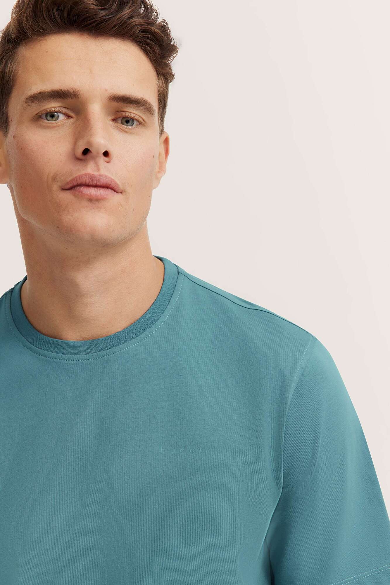 BUGATTI LOGO T-SHIRT  - GREEN