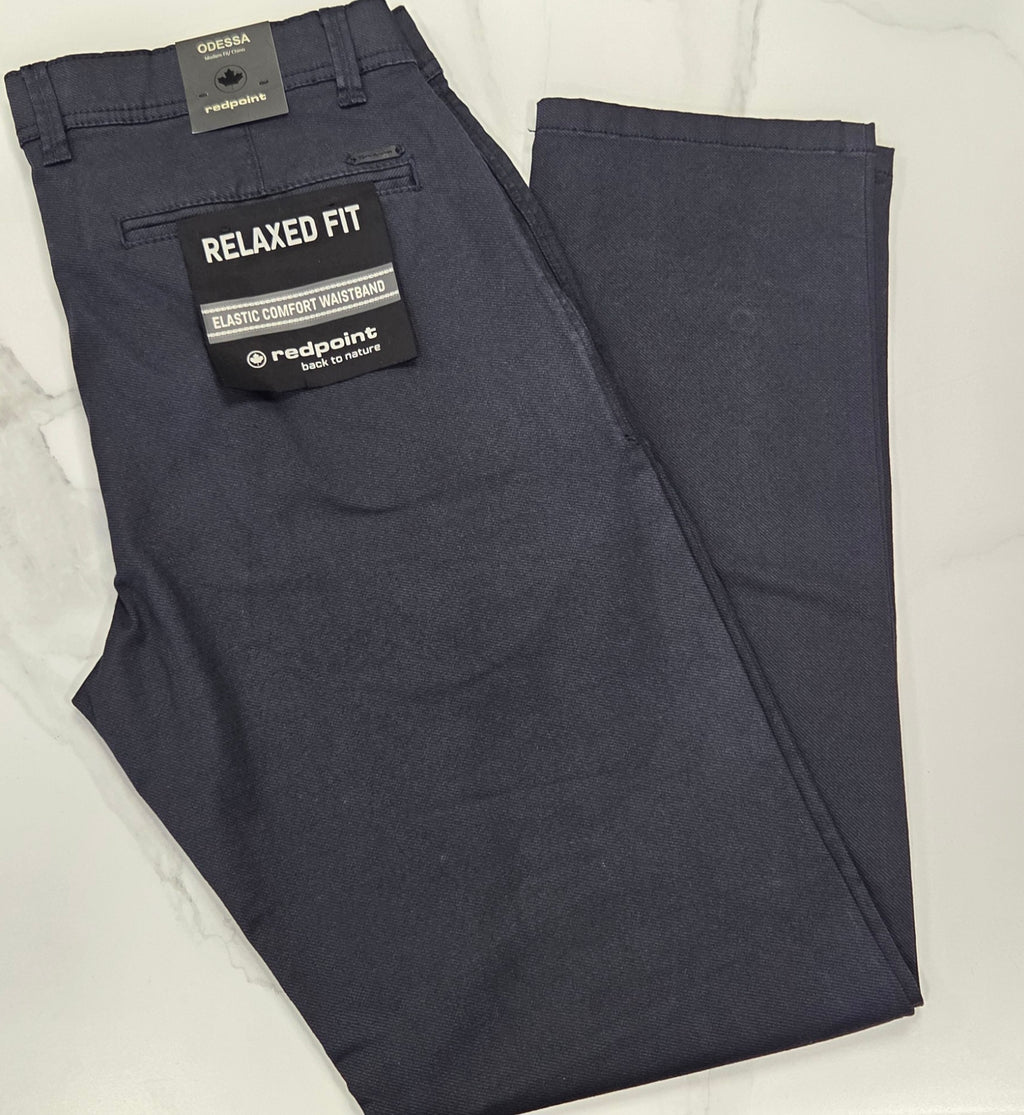 REDPOINT ODESSA RELAXED FIT CHINO - NAVY