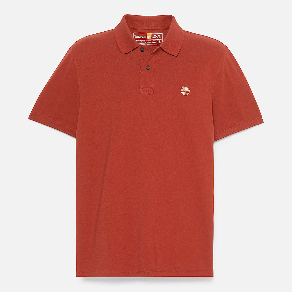 TIMBERLAND PIQUE POLO SHIRT (TB0A6VDP) - BURNT ORANGE
