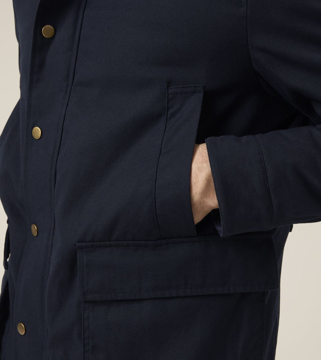 SKOPES RIBBLE WAX JACKET (MM5648) - NAVY
