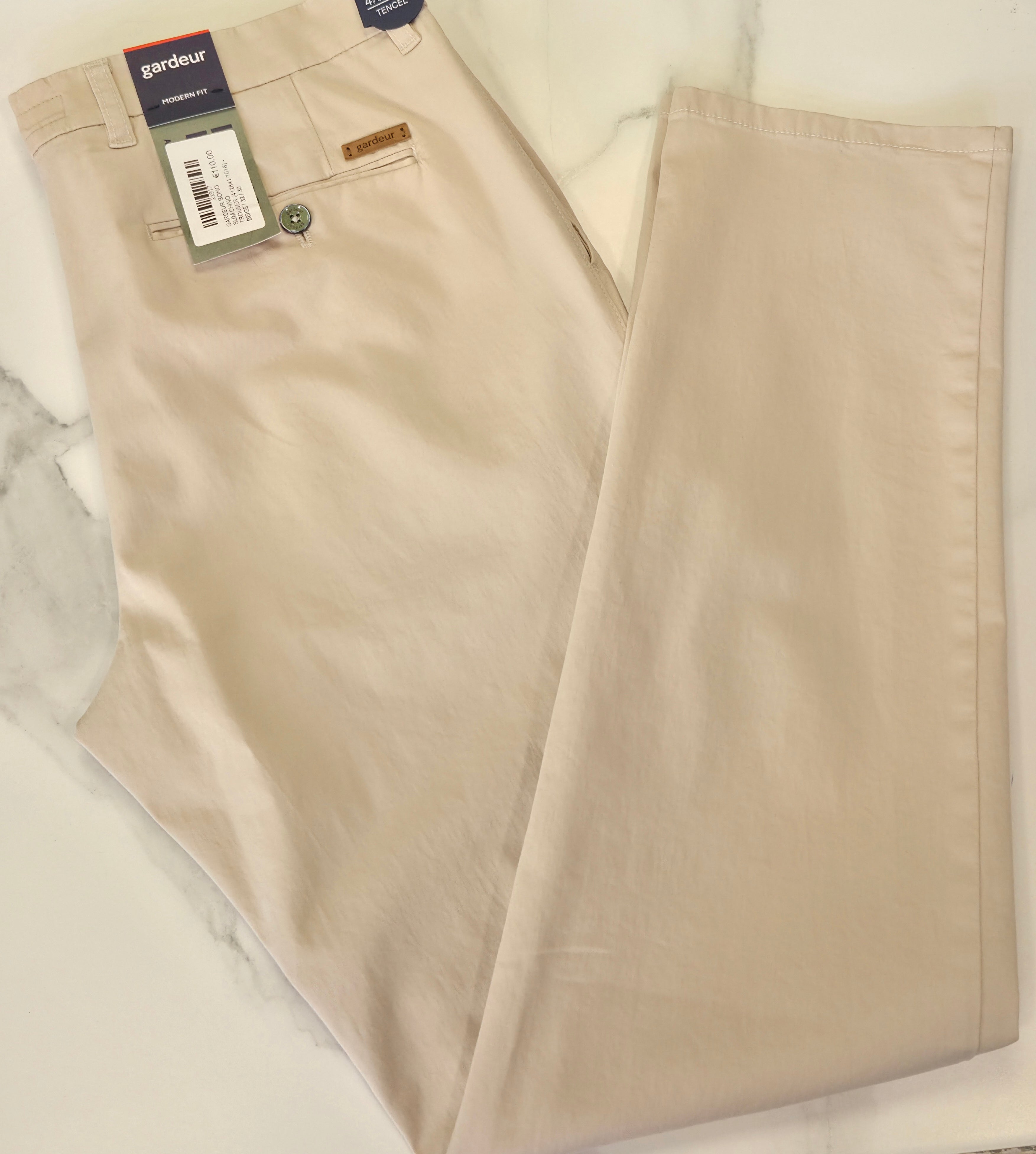GARDEUR BONO SLIM CHINO TROUSER (412841/1016) - BEIGE