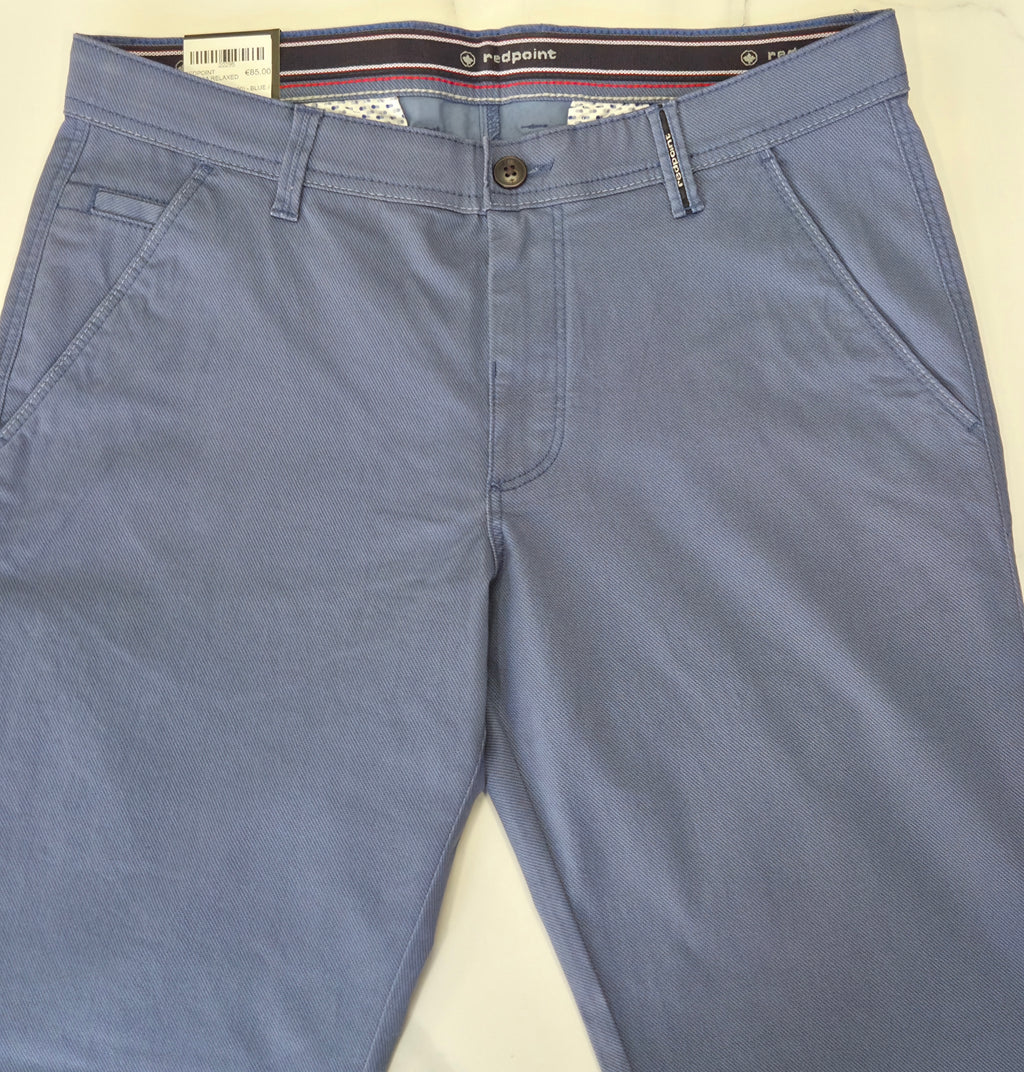 REDPOINT ODESSA RELAXED FIT CHINO  - BLUE