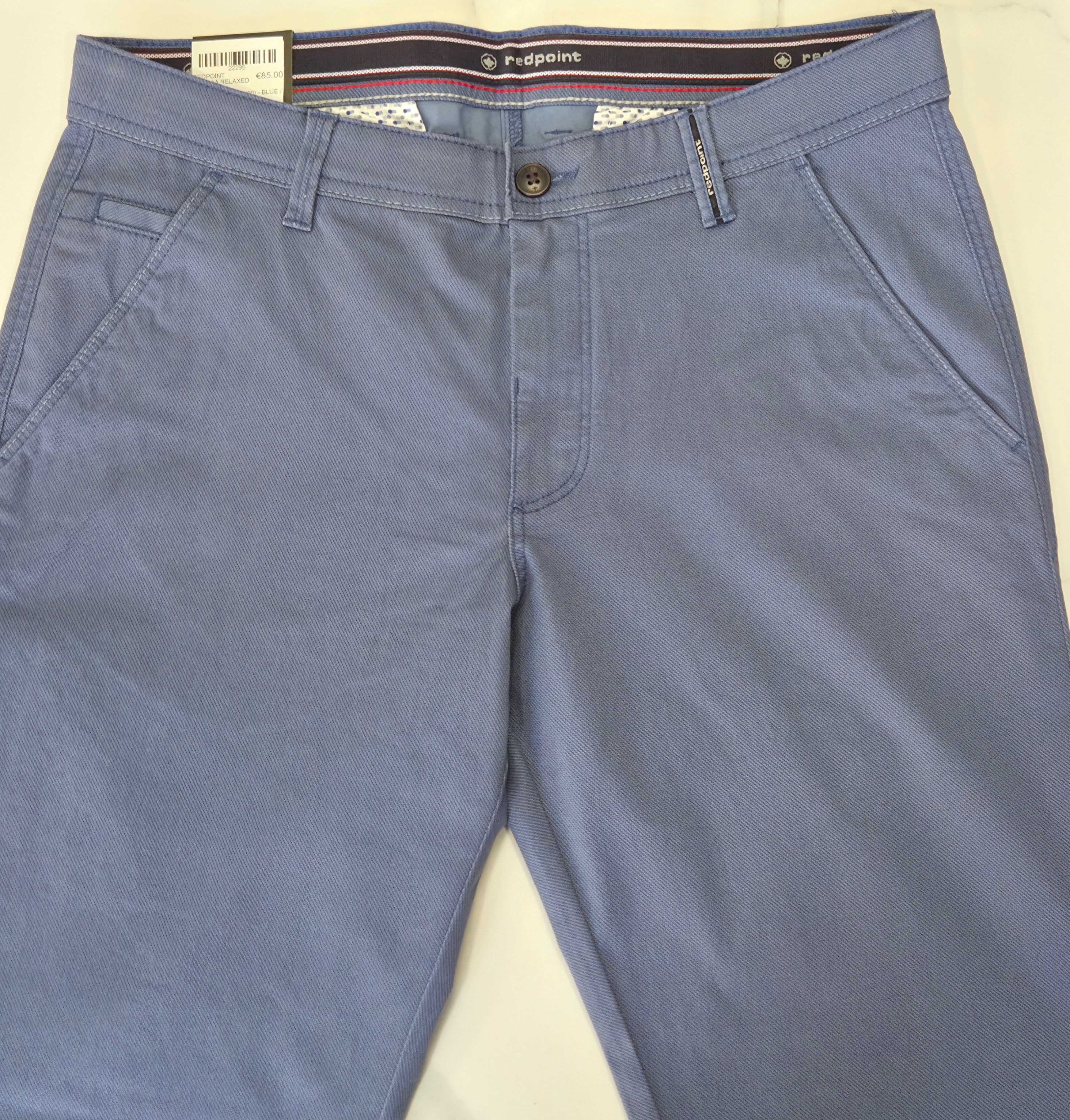REDPOINT ODESSA RELAXED FIT CHINO  - BLUE