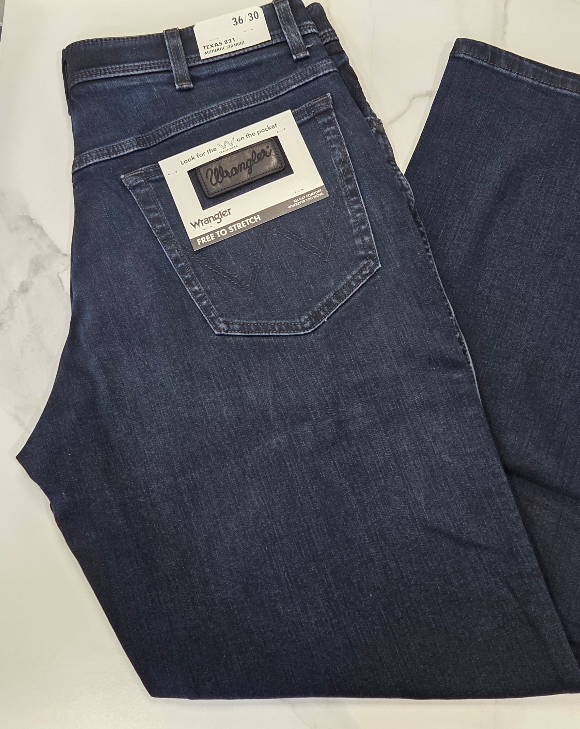 WRANGLER TEXAS 821 MIDNIGHT RODEO - DARK DENIM