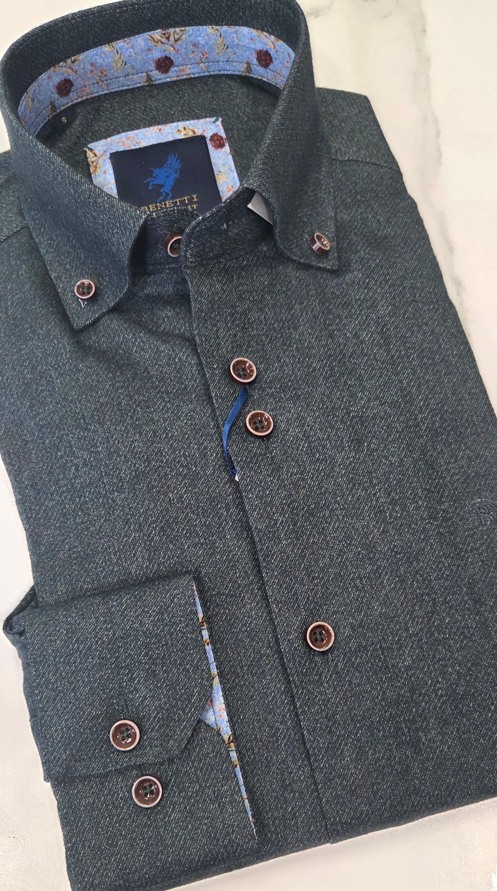 BENETTI MARTY L/S SHIRT - GREEN