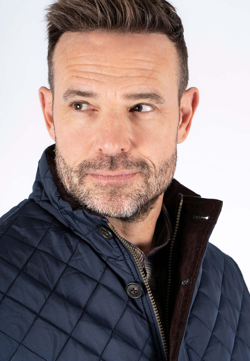 PRE HARALD QUILED GILET - NAVY