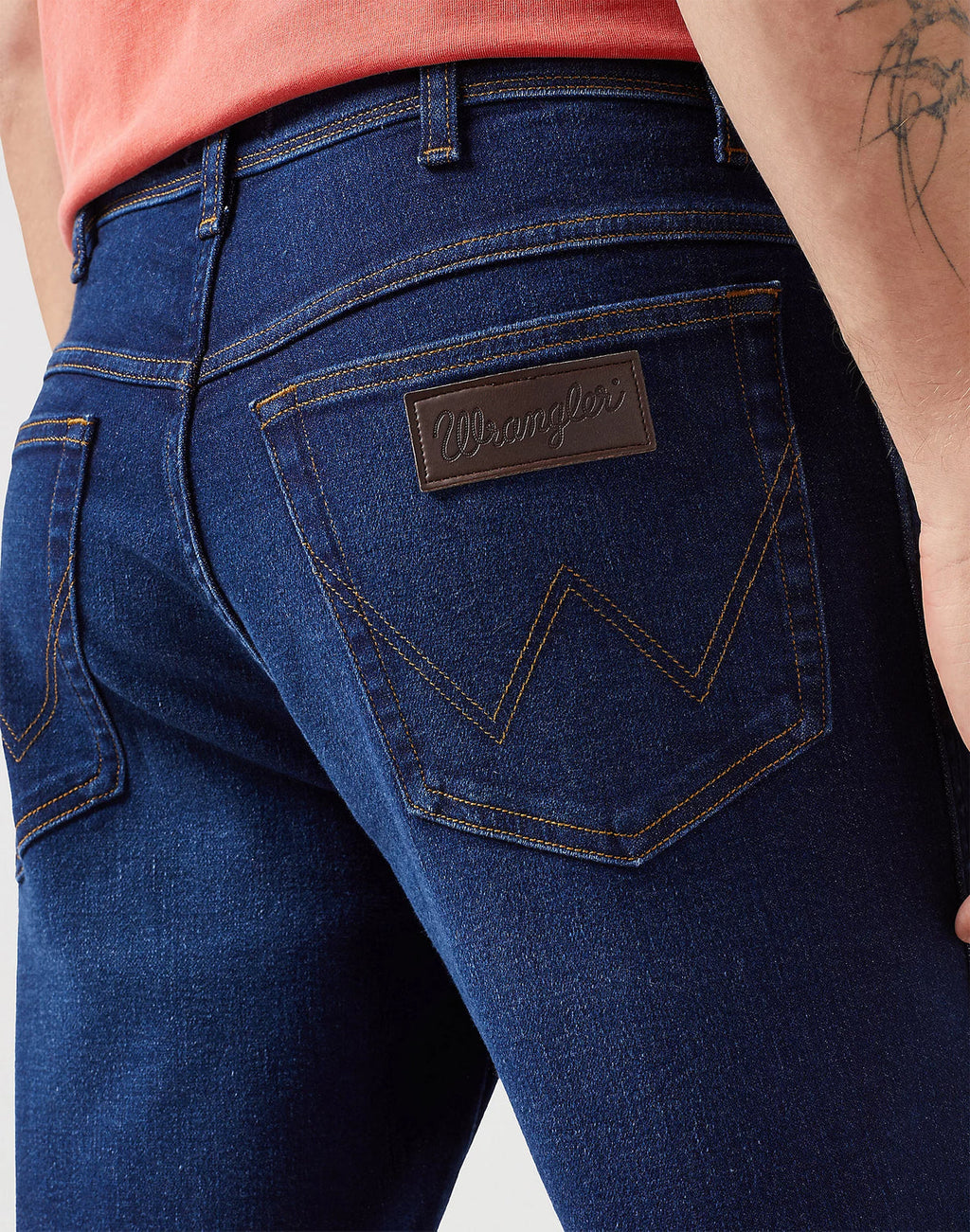 WRANGLES TEXAS SLIM 822 NIGHT SHADE - BLUE DENIM