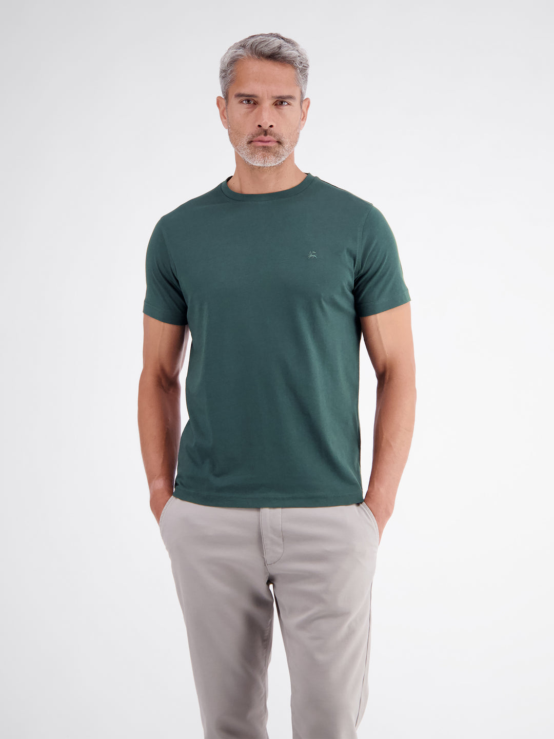 LERROS PIMA COTTON T-SHIRT - FOREST