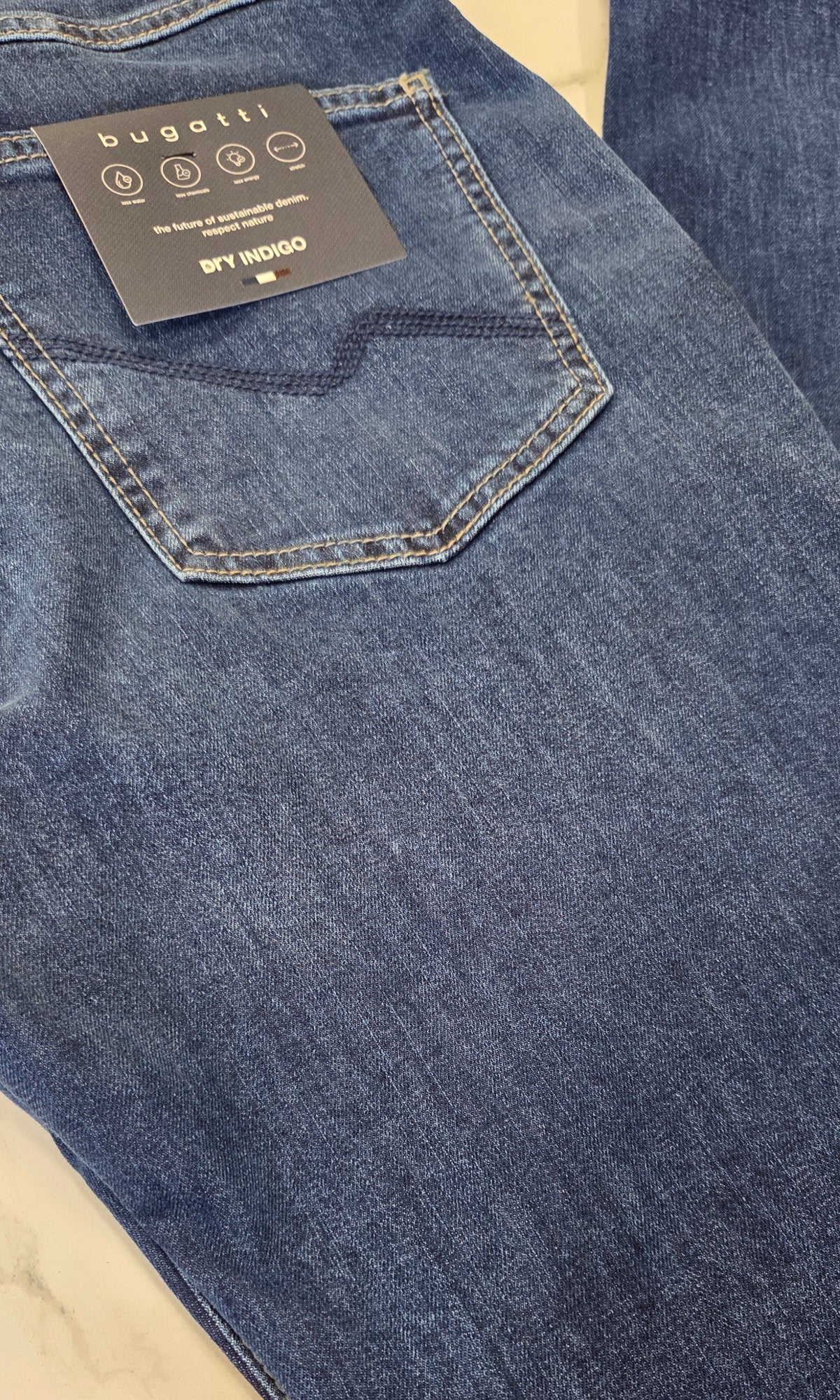 BUGATTI ATURO DENIMS (3919D/26612/344) - MID WASH