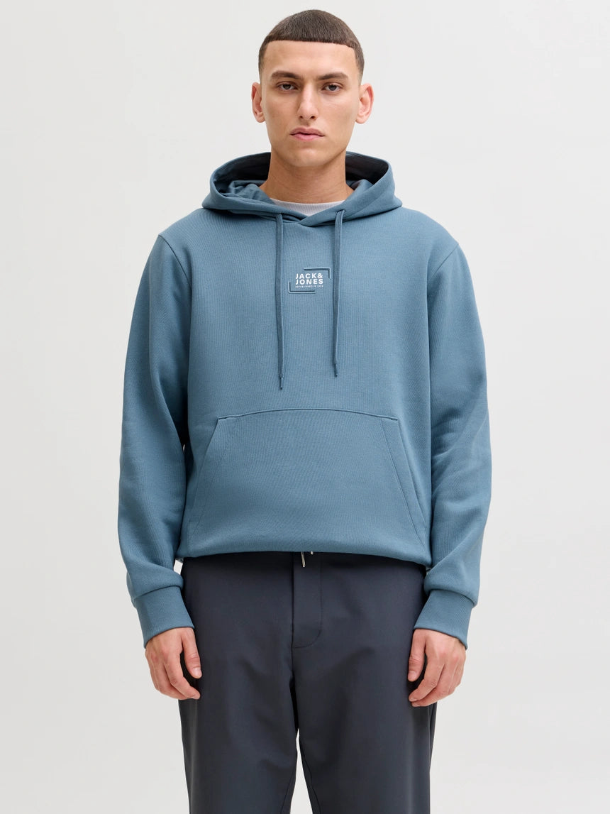 JACK & JONES JJCORP GRAPHIC HOODIE - BLUE