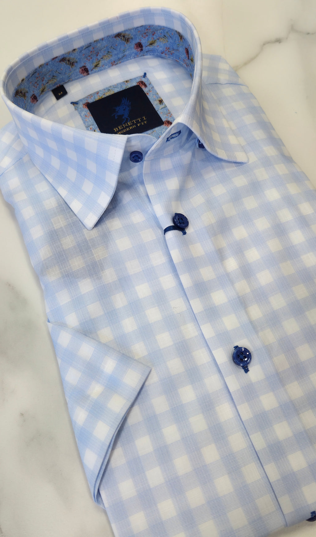 BENETTI LUSO S/S SHIRT - SKY BLUE