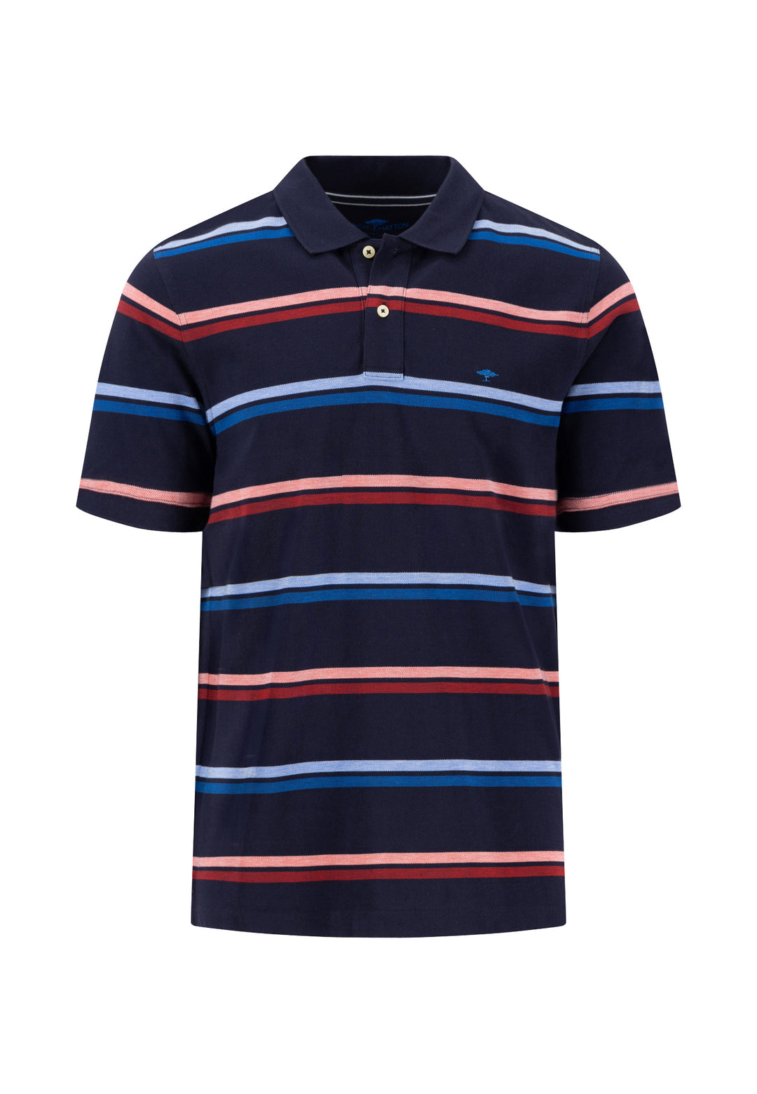 FYNCH HATTON STRIPE POLOSHIRT (1503 1704/685) - NAVY
