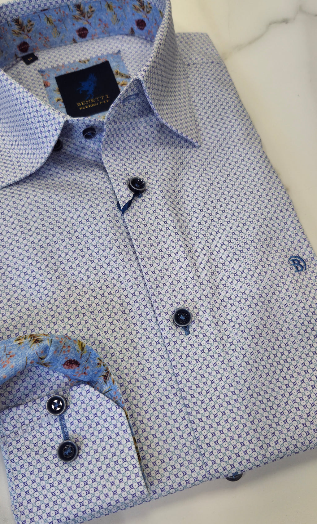 BENETTI CHRIS L/S SHIRT - PURPLE