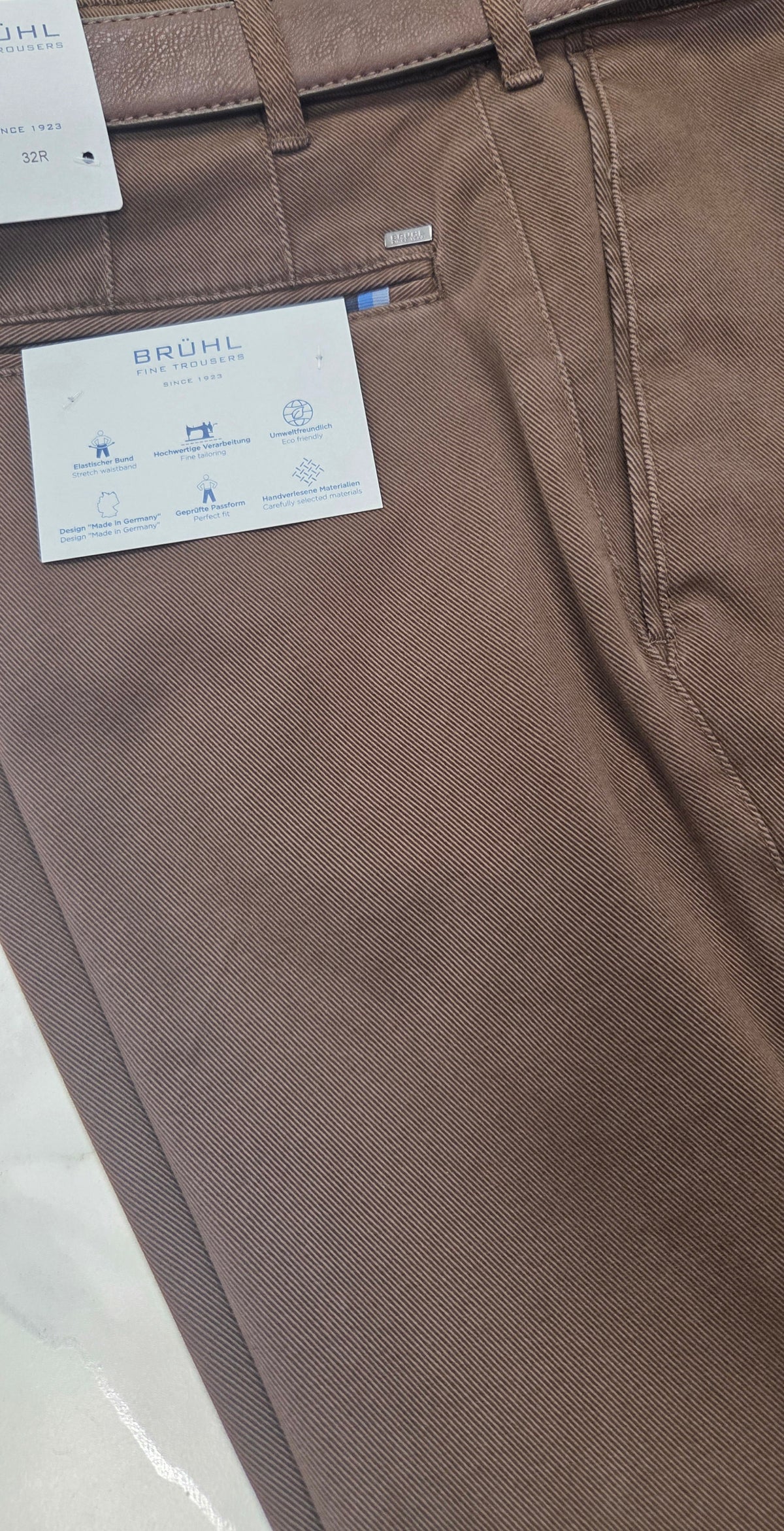 BRUHL PARMA B TROUSERS (0585-186550-092) - BROWN
