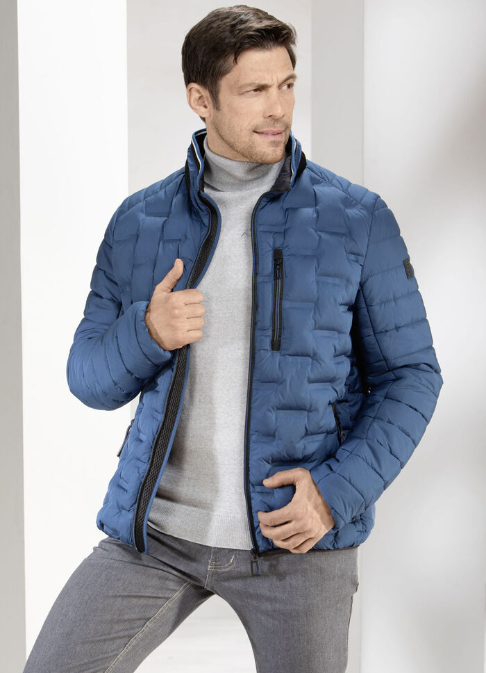 S4 QUILTED JACKET  - BLUE