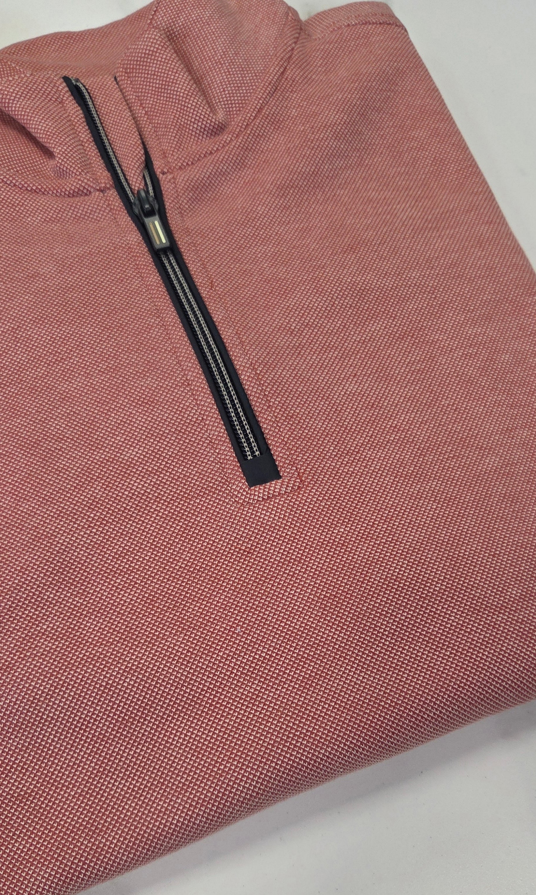 BAILEYS 1/4 ZIP SWEATSHIRT  - CORAL