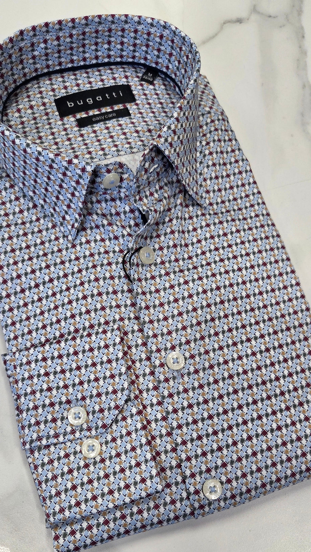 BUGATTI PATTERN L/S SHIRT  - MULTI