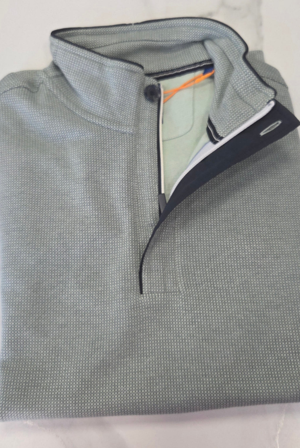 BAILEYS 1/4 BUTTON SWEATSHIRT (613147/71) - GREEN