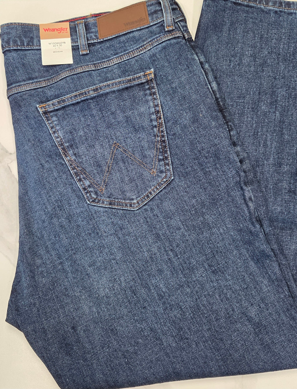 WRANGLER DARK STONE REGULAR STRAIGHT DENIMS - PLUS SIZE