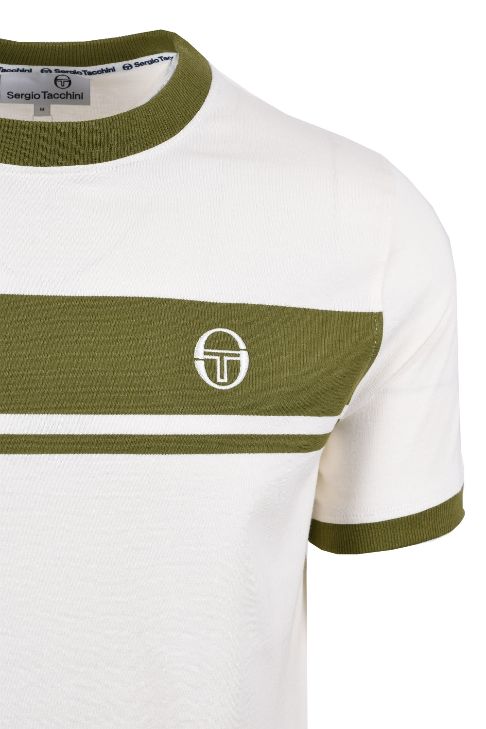 SERGIO TACCHINI MASTER T-SHIRT  - CREAM/KHAKI