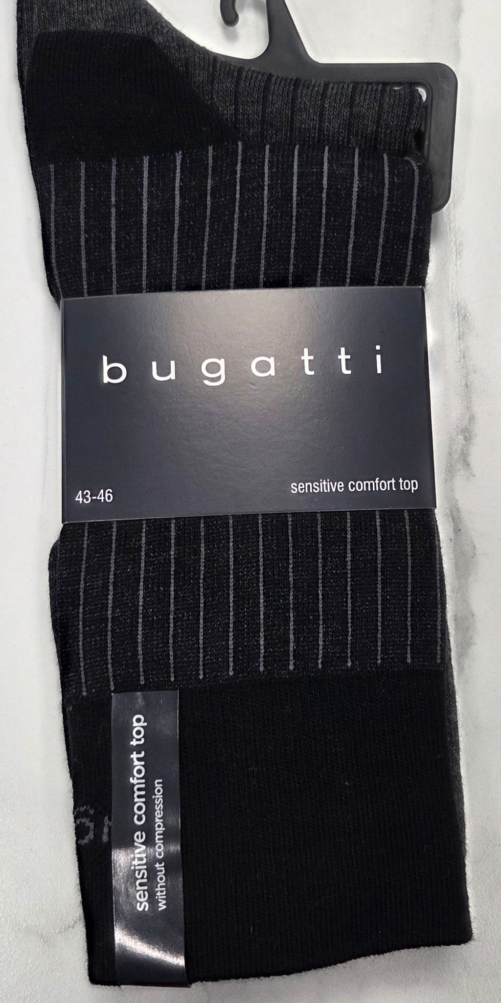 BUGATTI 2 PACK SOCKS (6392) - BLACK/GREY