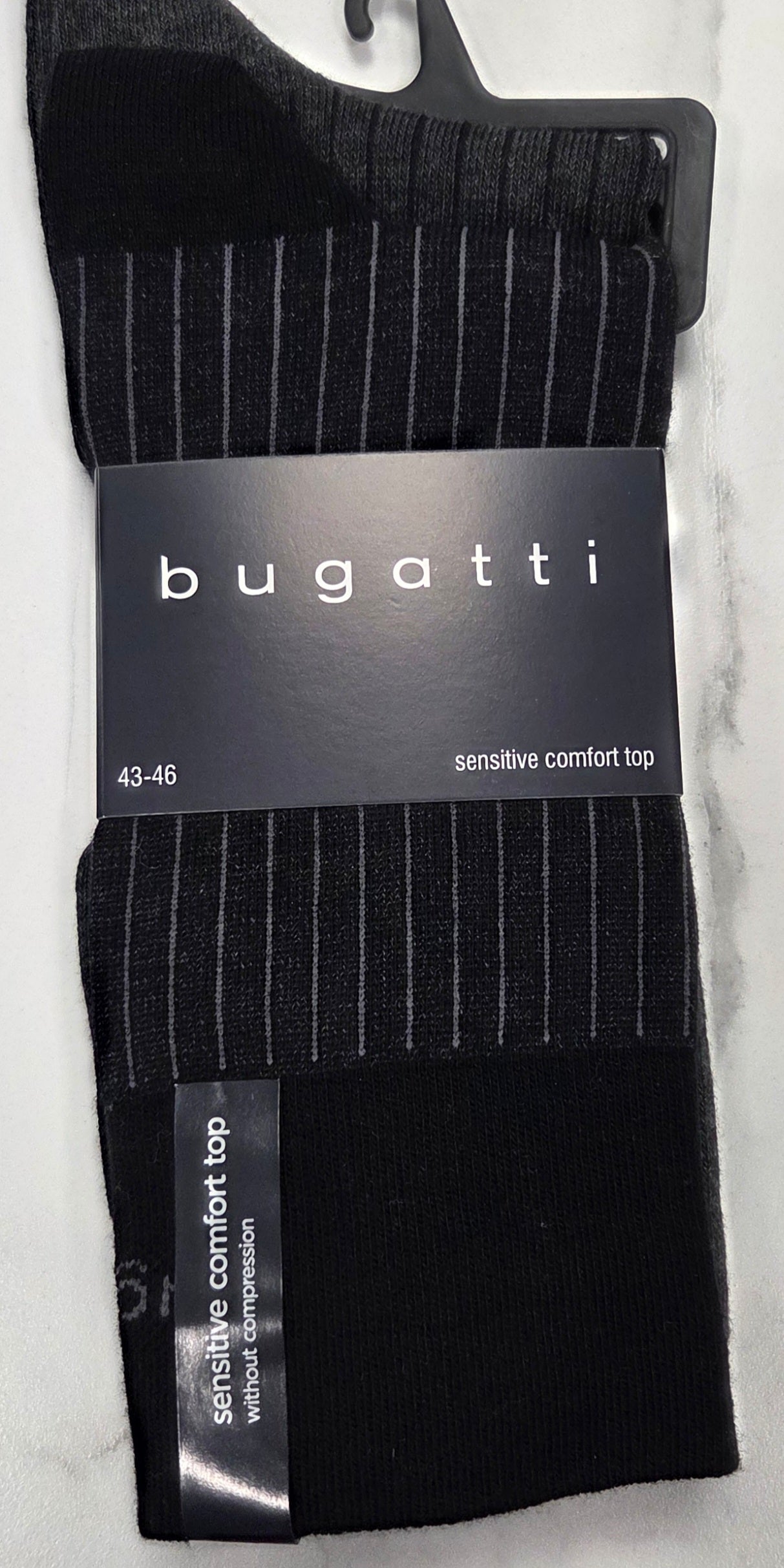 BUGATTI 2 PACK SOCKS (6392) - BLACK/GREY