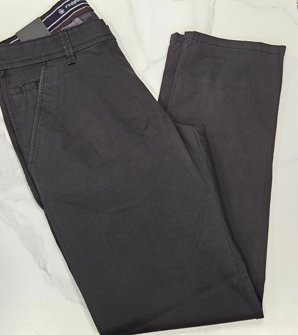 REDPOINT ODESSA RELAXED FIT CHINO (80098/7759/400-1100) -CHARCOAL