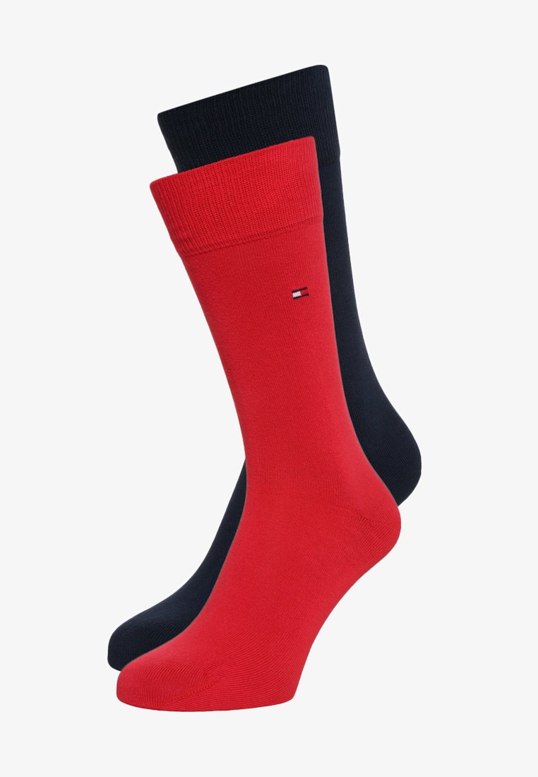 TOMMY HILFIGER 2 PACK SOCKS - RED/NAVY