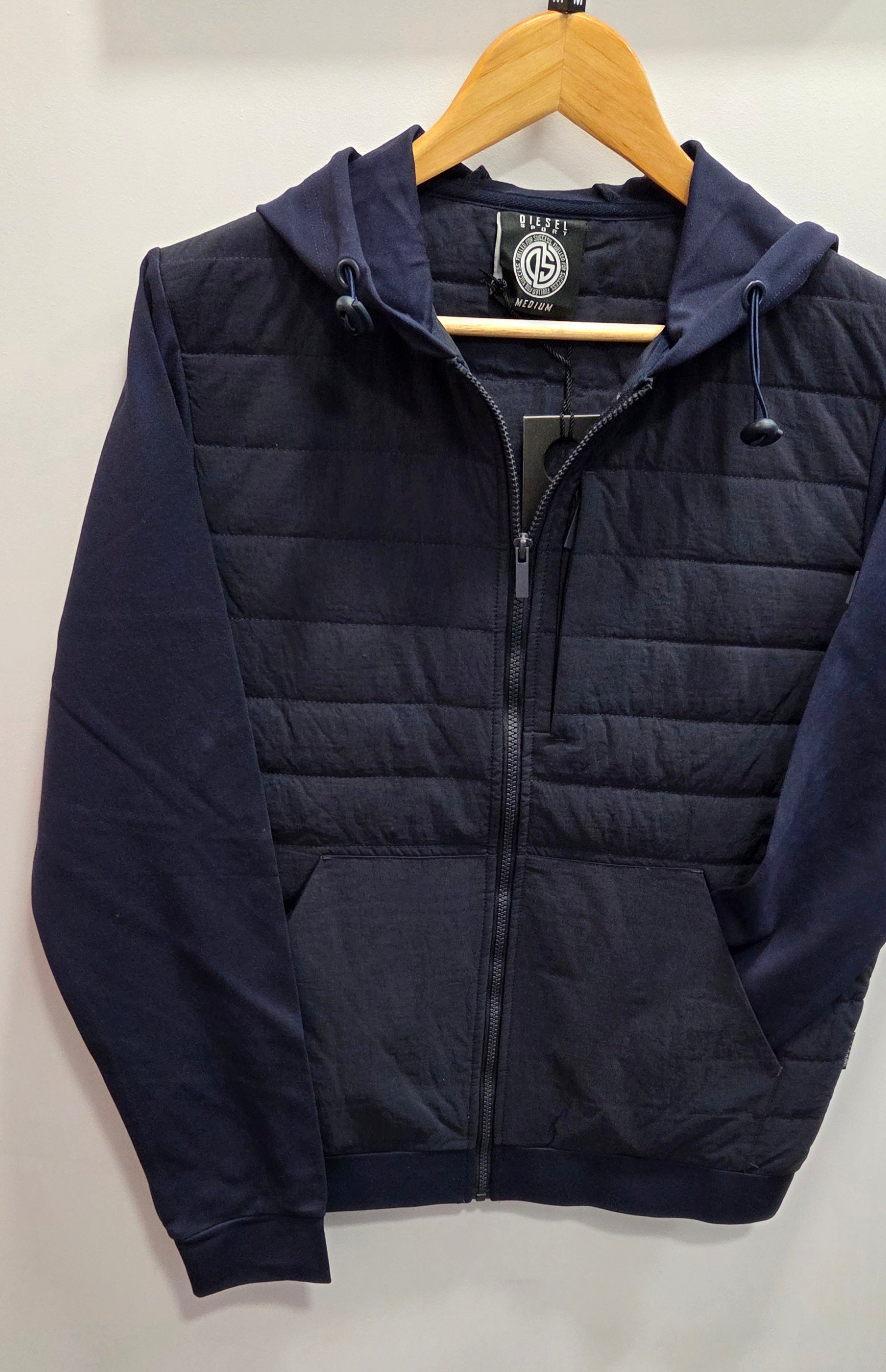 DIESEL ASHER HYBRID ZIP - NAVY